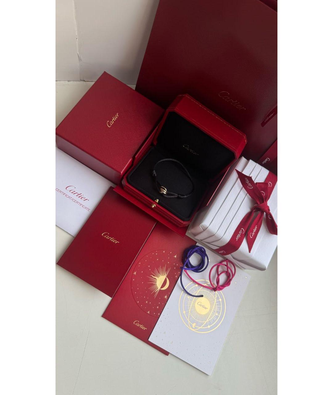 CARTIER Черный браслет из желтого золота, фото 5