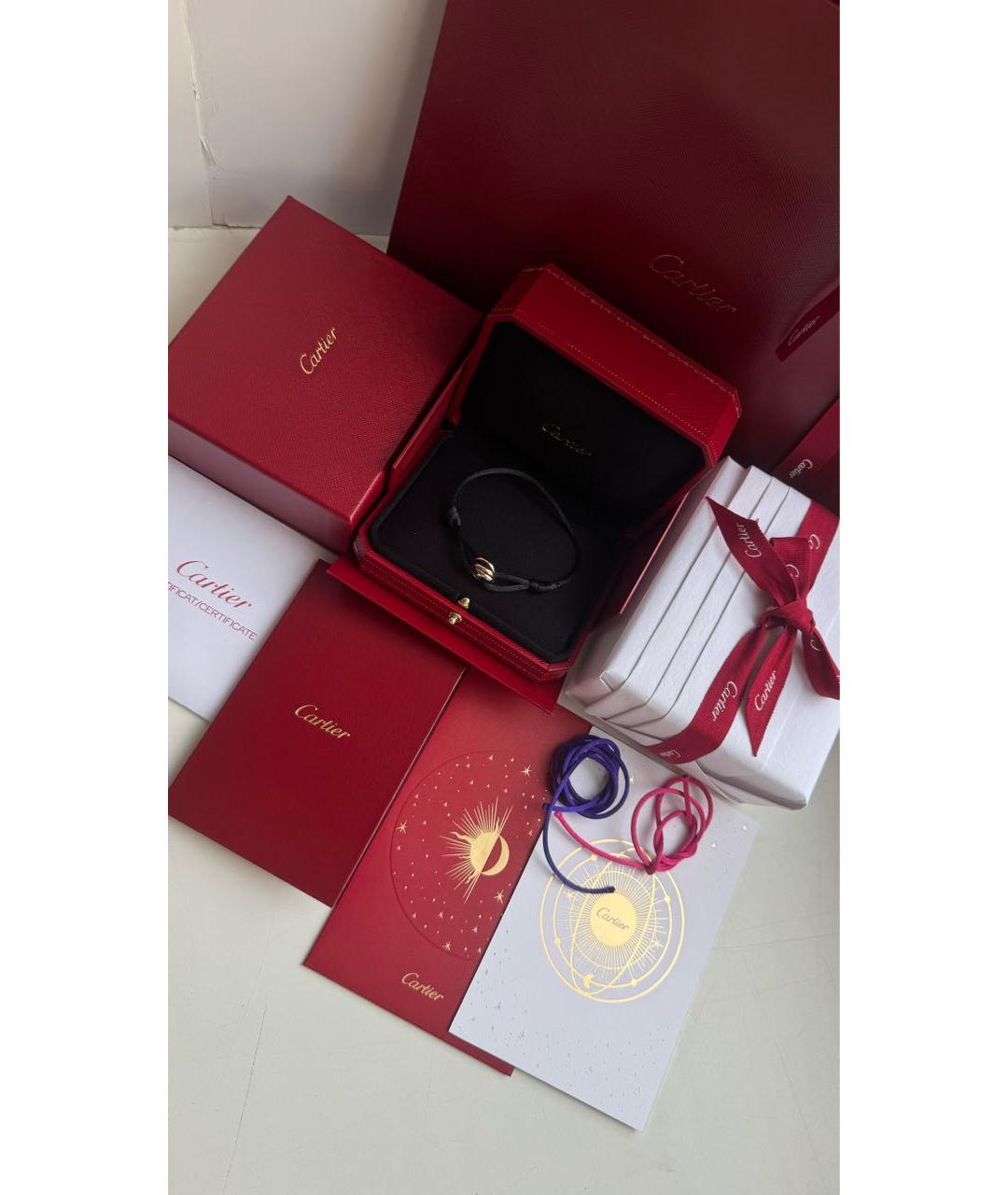 CARTIER Черный браслет из желтого золота, фото 6