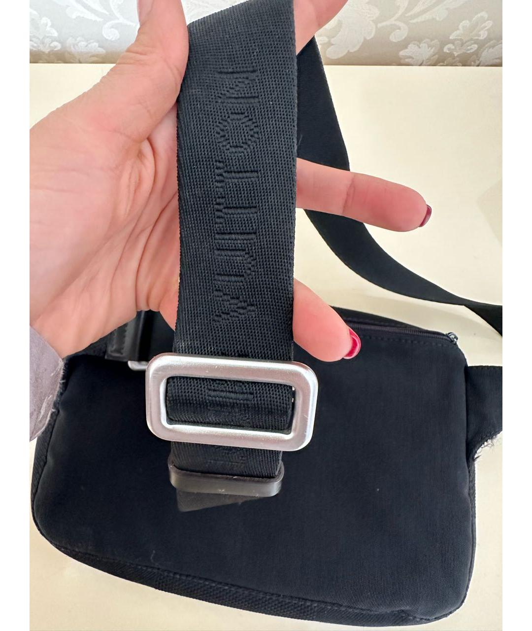 LOUIS VUITTON Черная тканевая поясная сумка, фото 2