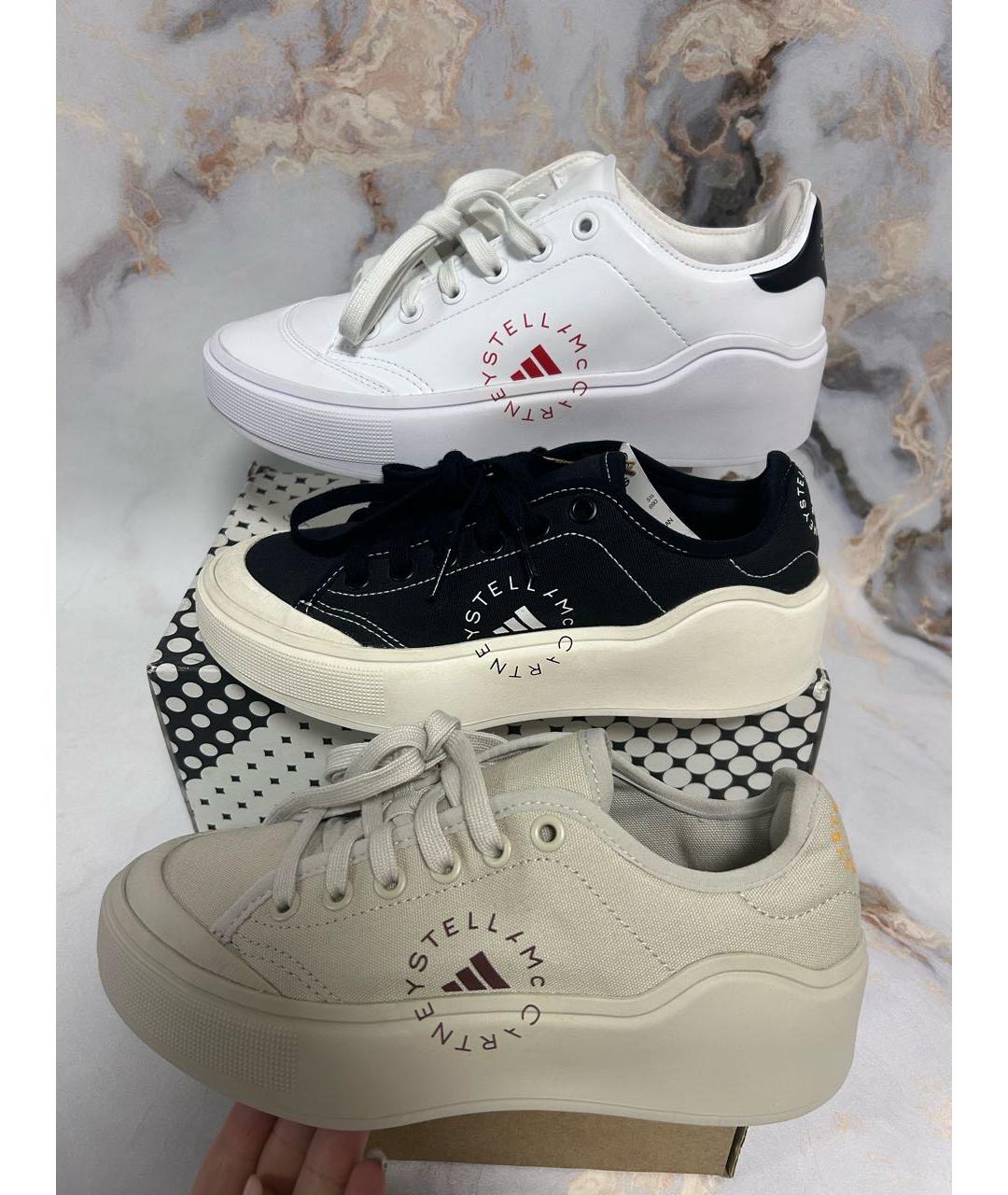 ADIDAS BY STELLA MCCARTNEY Бежевые лодочки на низком каблуке, фото 7