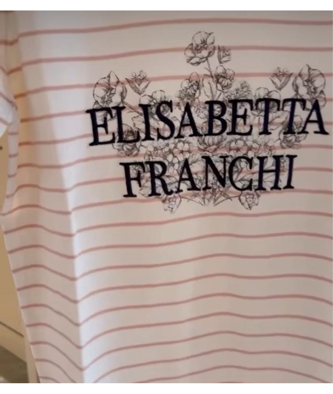 ELISABETTA FRANCHI Розовая футболка, фото 3