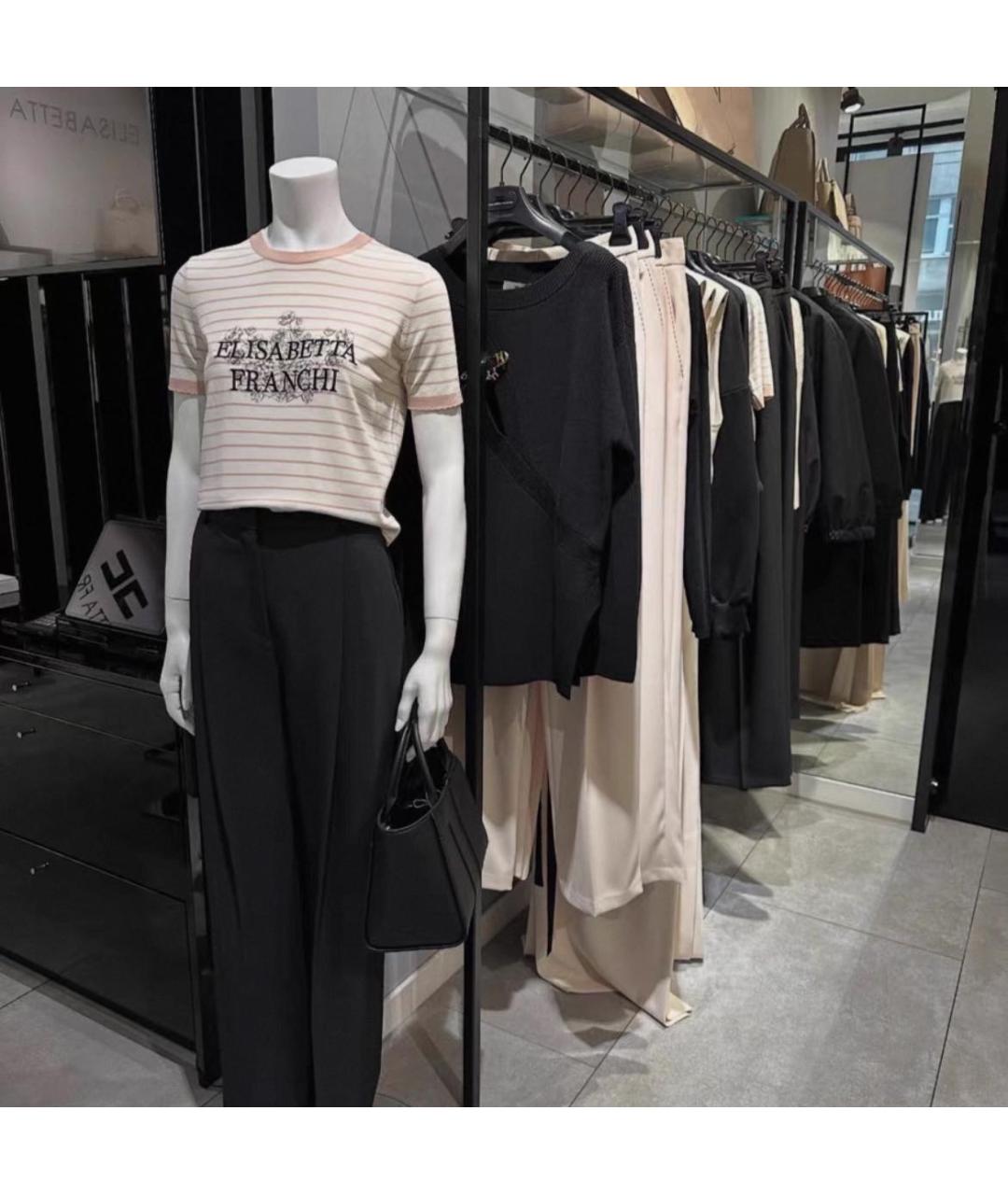 ELISABETTA FRANCHI Розовая футболка, фото 6