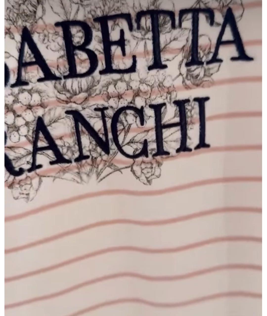 ELISABETTA FRANCHI Розовая футболка, фото 5