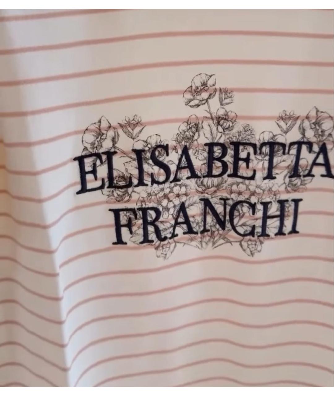 ELISABETTA FRANCHI Розовая футболка, фото 4