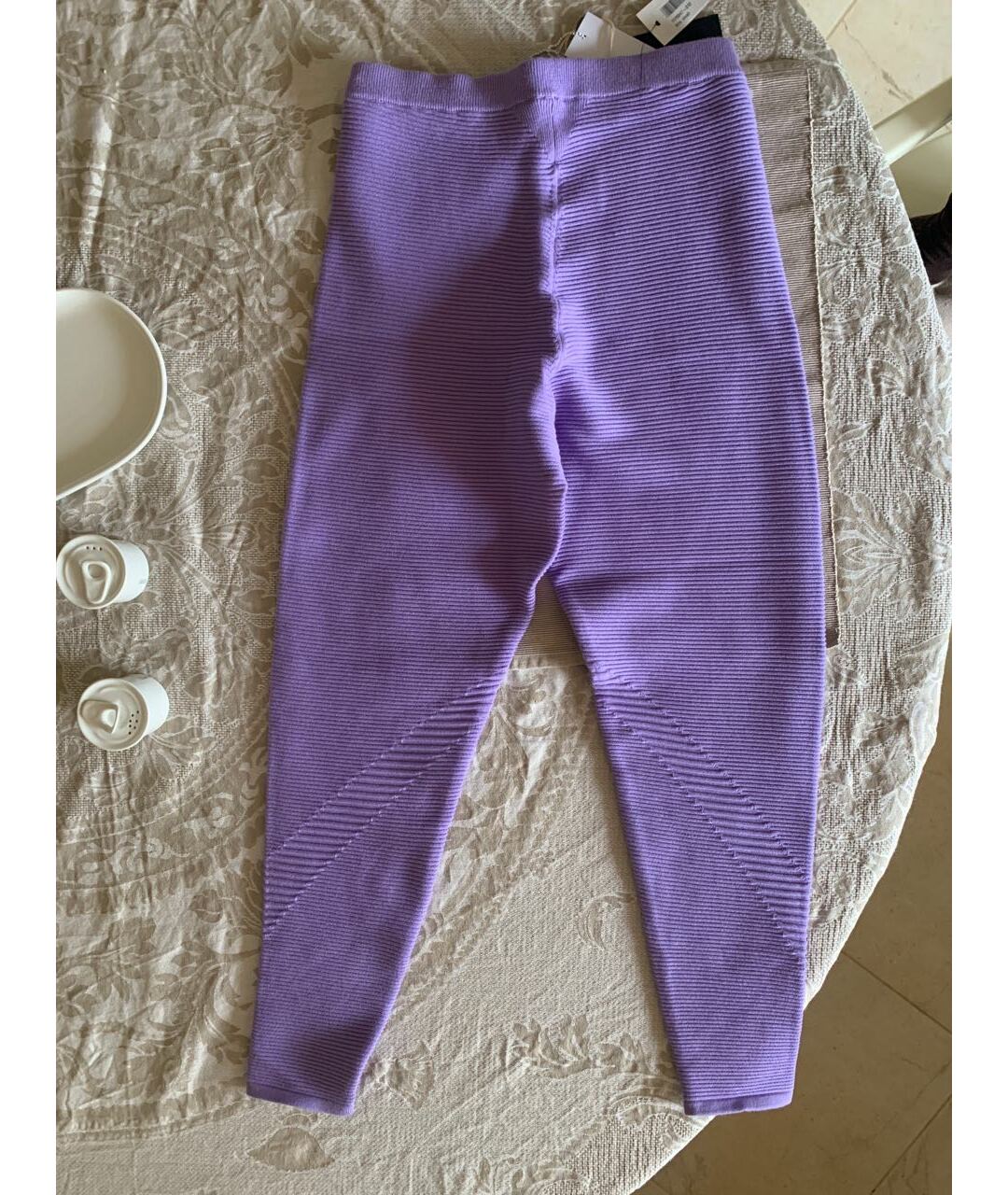 ADAM SELMAN Фиолетовый вискозный костюм с брюками, фото 3