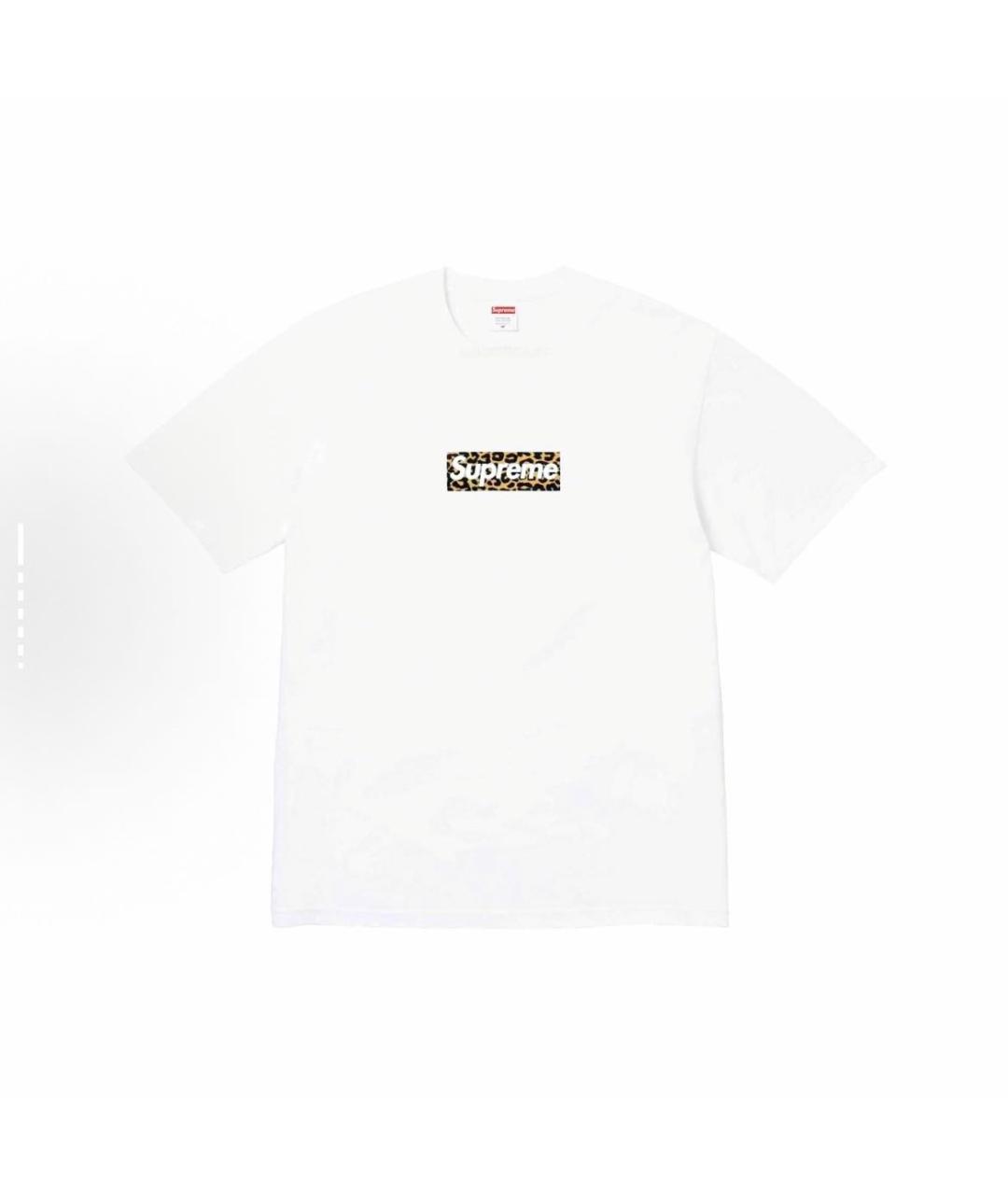 SUPREME Белая хлопковая футболка, фото 4