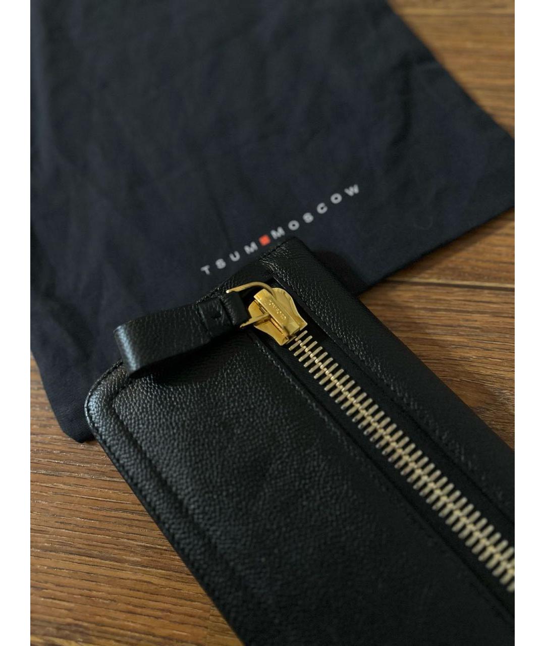 TOM FORD Черный кожаный кошелек, фото 4