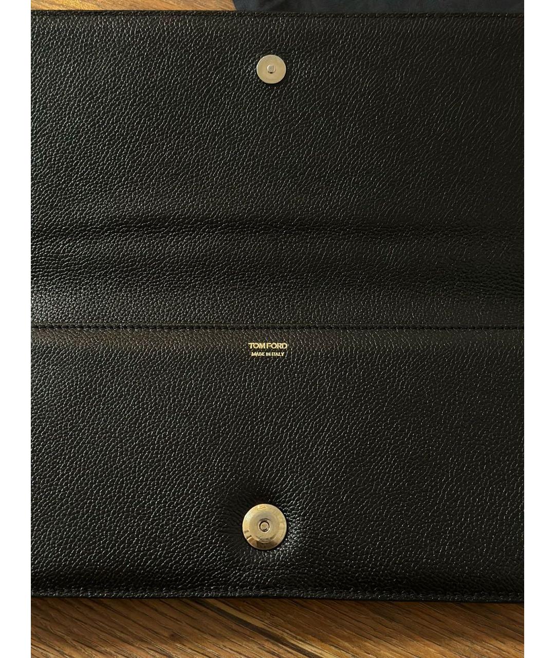 TOM FORD Черный кожаный кошелек, фото 5