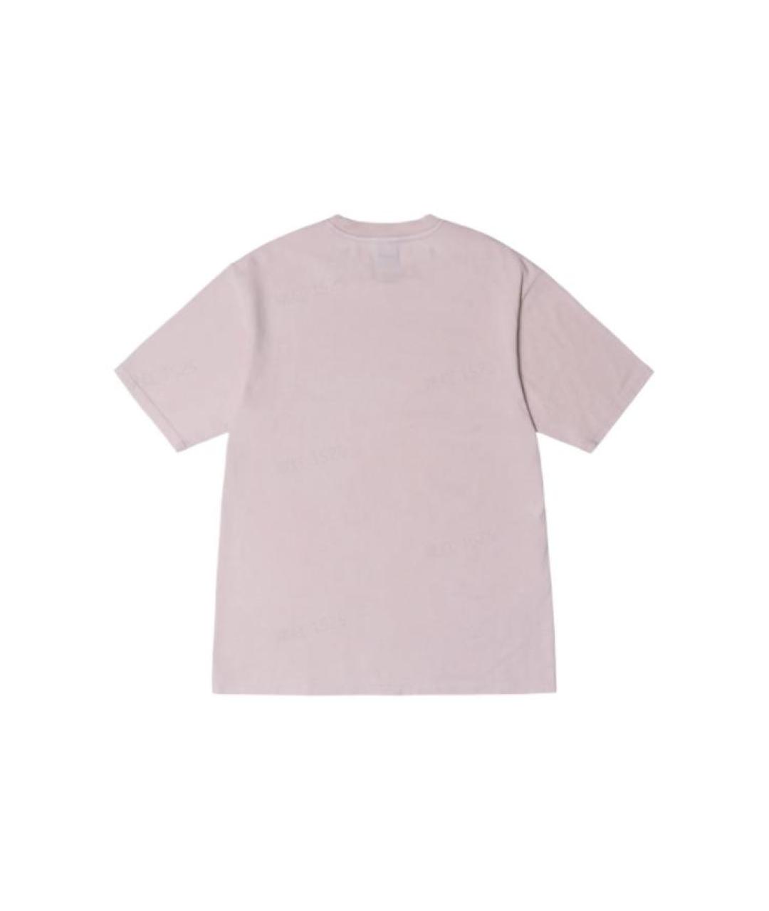 STUSSY Розовая хлопковая футболка, фото 2