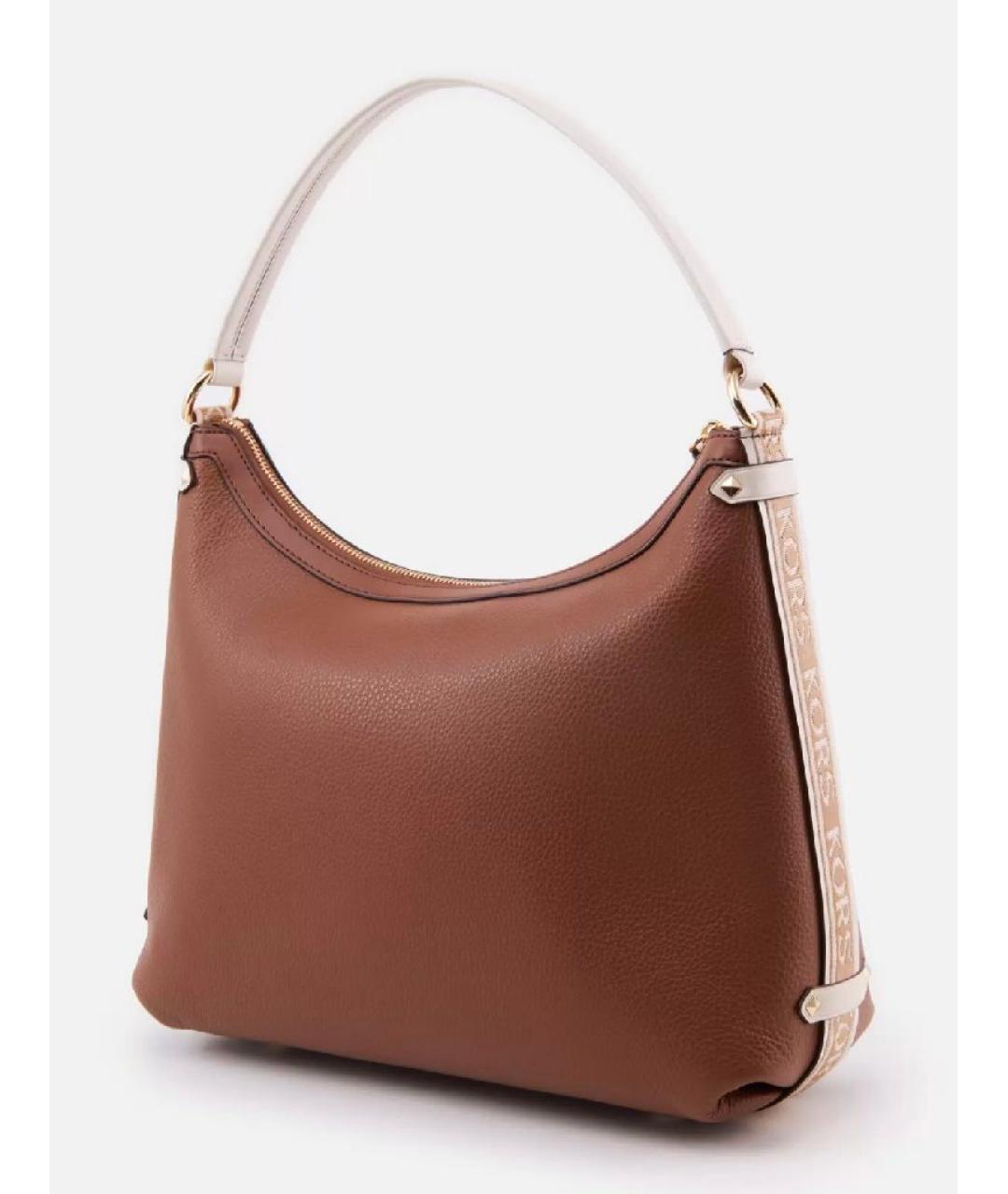 MICHAEL KORS Коричневая кожаная сумка через плечо, фото 2