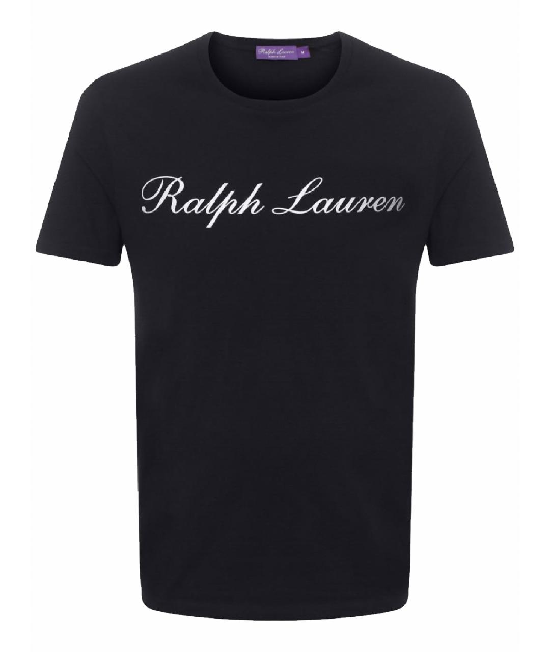 RALPH LAUREN Темно-синяя хлопковая футболка, фото 1