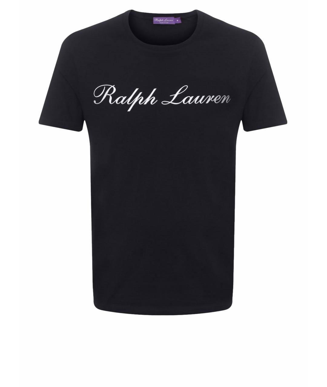 RALPH LAUREN Темно-синяя хлопковая футболка, фото 1