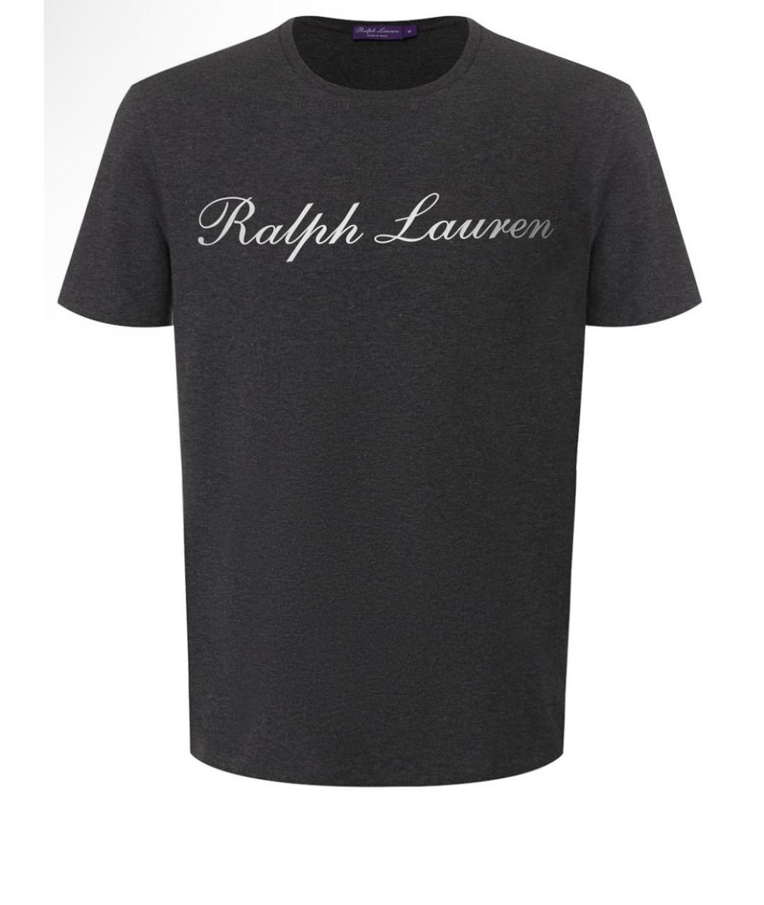 RALPH LAUREN Серая хлопковая футболка, фото 1
