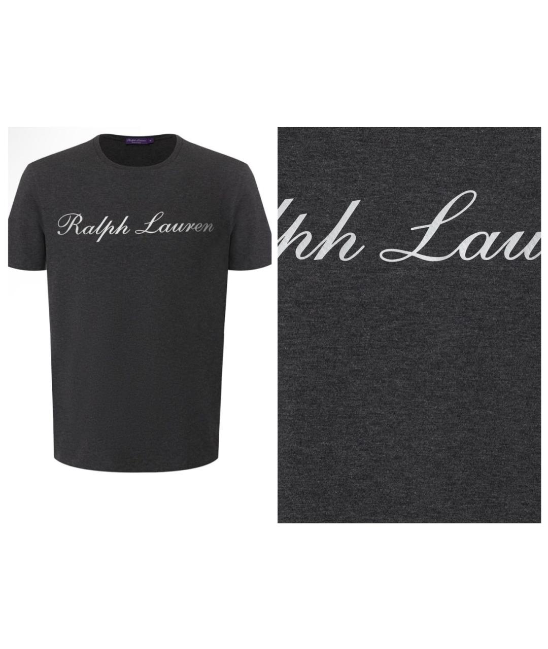 RALPH LAUREN Серая хлопковая футболка, фото 7