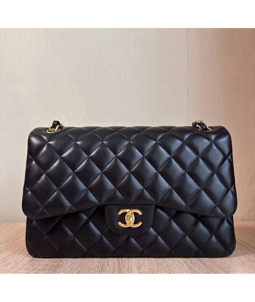 CHANEL Черная кожаная сумка через плечо, фото 4