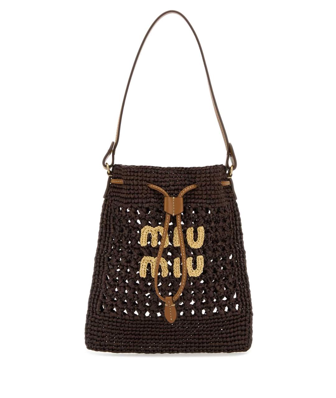 MIU MIU Коричневая сумка тоут, фото 1