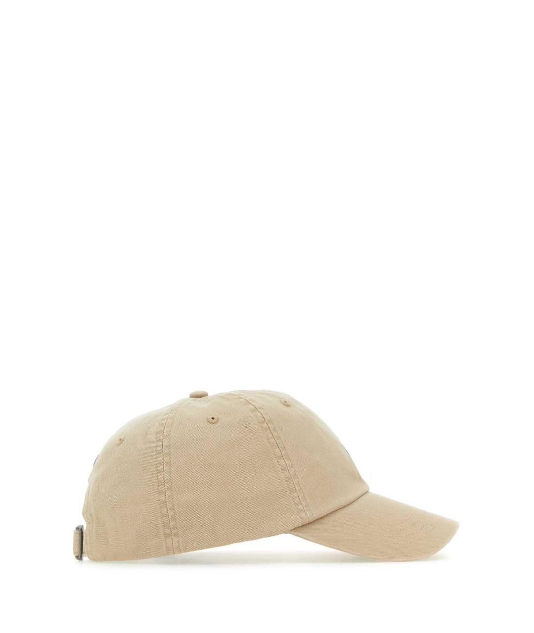 POLO RALPH LAUREN Бежевая хлопковая кепка/бейсболка, фото 2