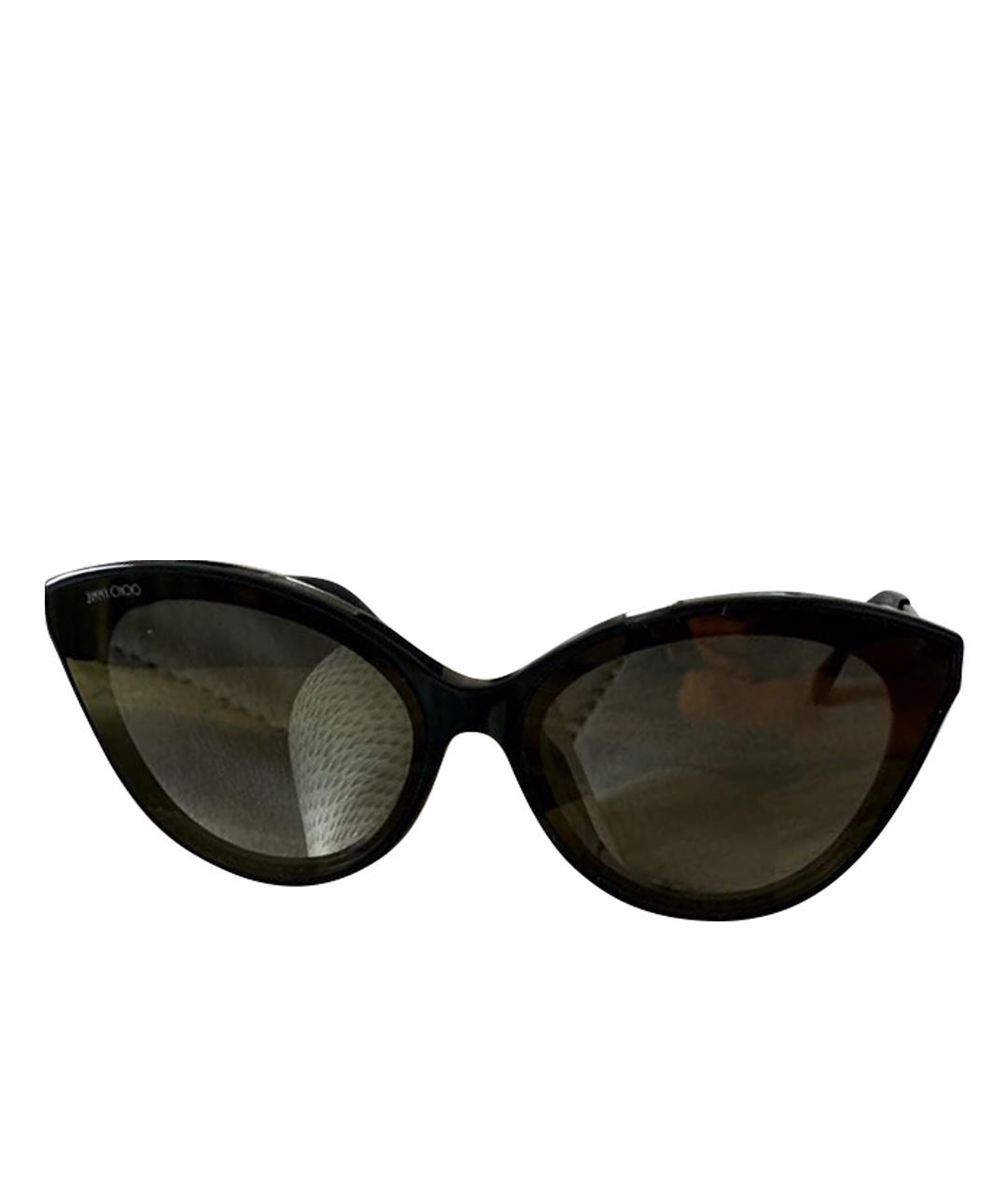 JIMMY CHOO Черные пластиковые солнцезащитные очки, фото 1