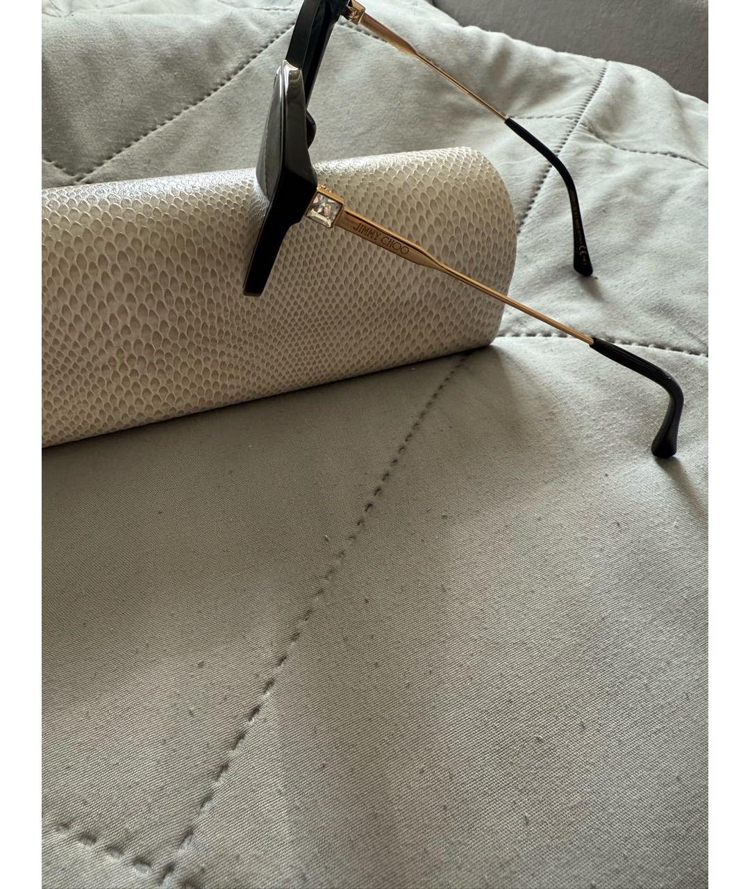 JIMMY CHOO Черные пластиковые солнцезащитные очки, фото 4