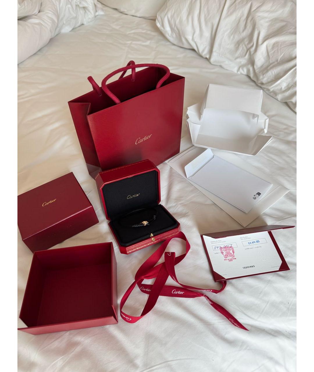 CARTIER Черный браслет из розового золота, фото 4