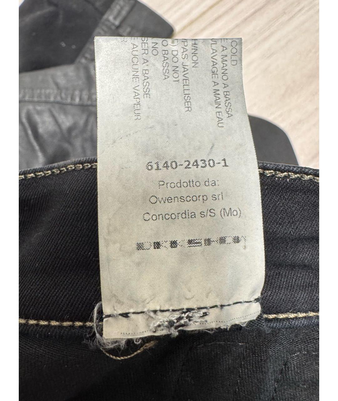 RICK OWENS DRKSHDW Черные джинсы скинни, фото 8