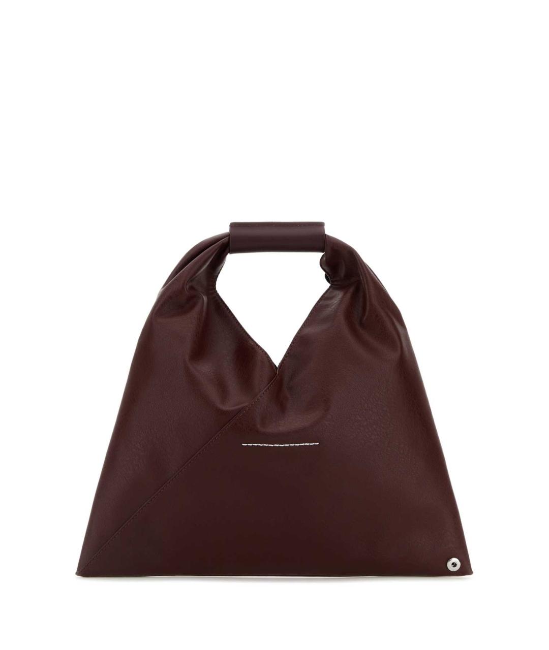 MM6 MAISON MARGIELA Бордовая синтетическая сумка тоут, фото 3