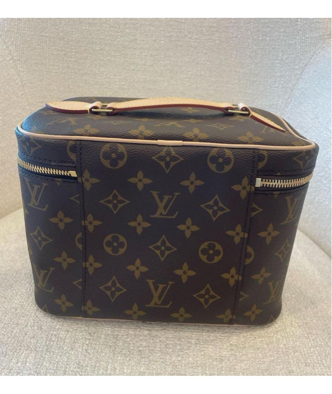 LOUIS VUITTON Коричневая косметичка, фото 3