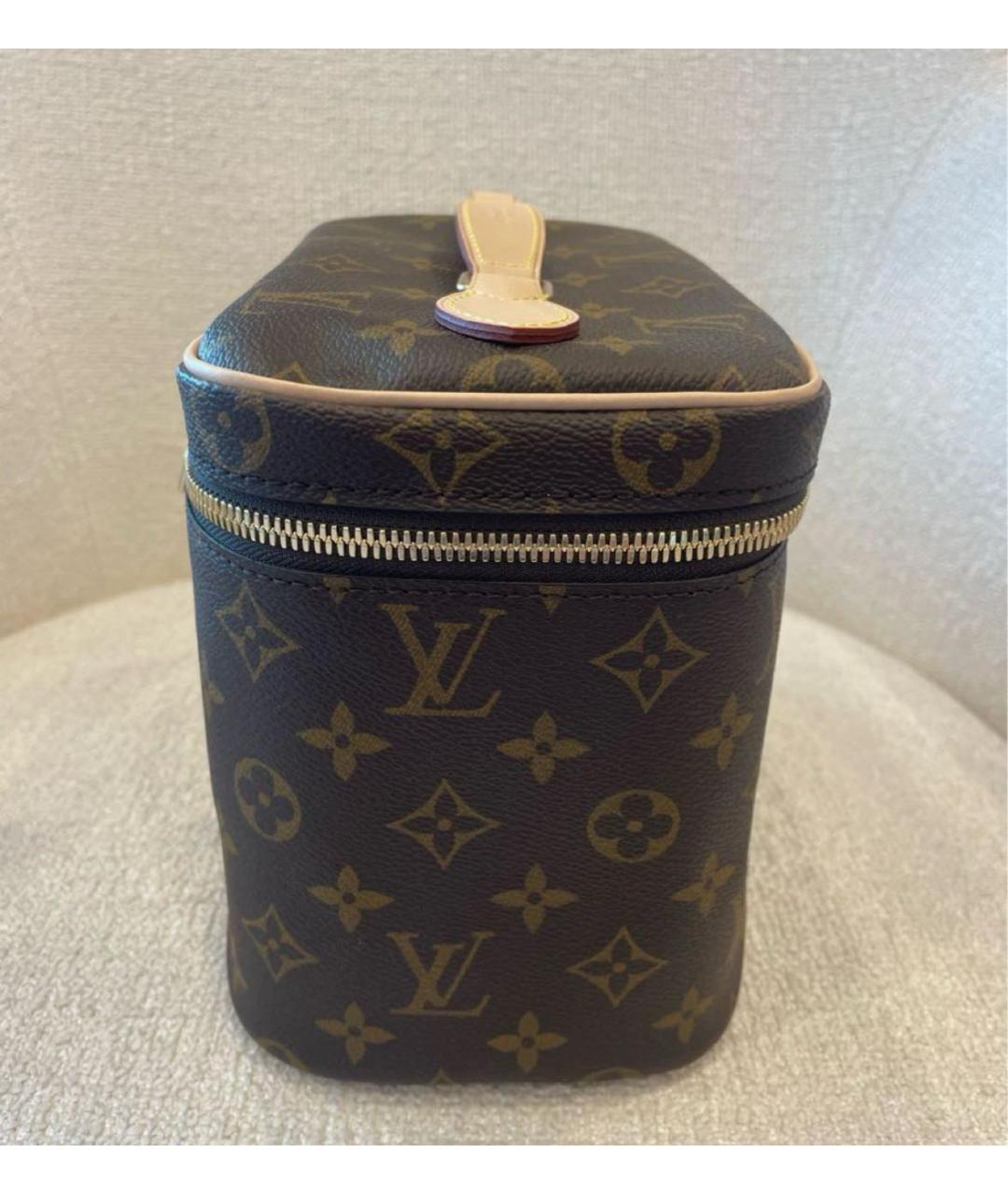 LOUIS VUITTON Коричневая косметичка, фото 2