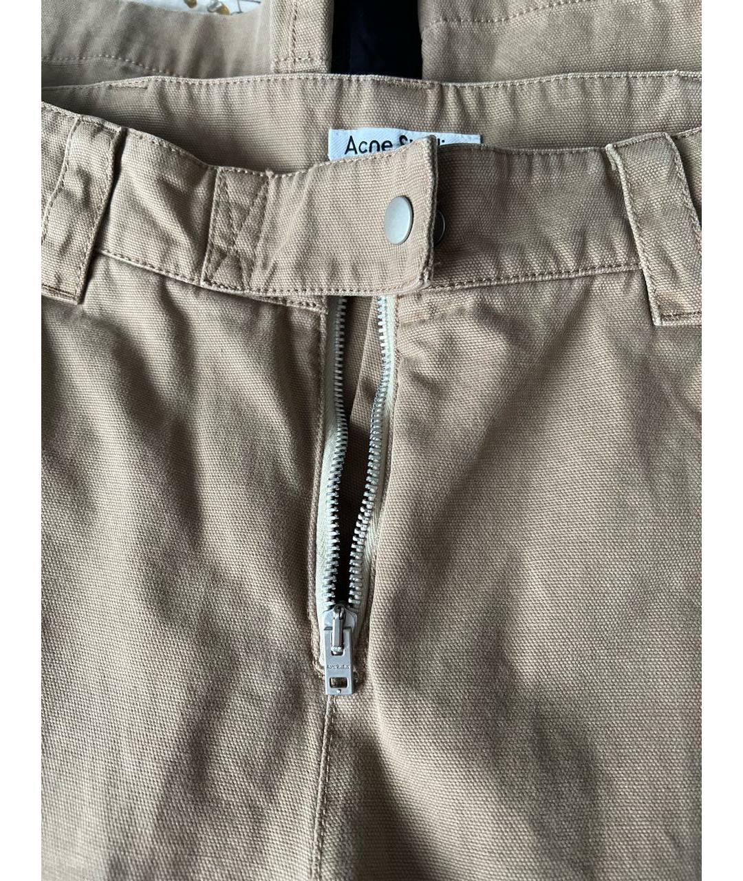 ACNE STUDIOS Бежевые брюки широкие, фото 4