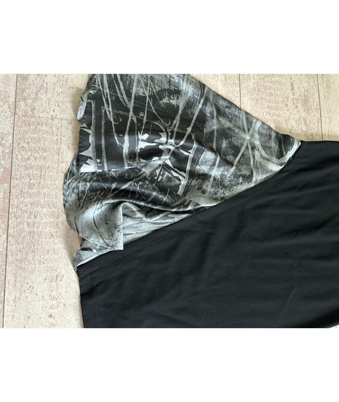 YOHJI YAMAMOTO Черная шерстяная юбка макси, фото 4