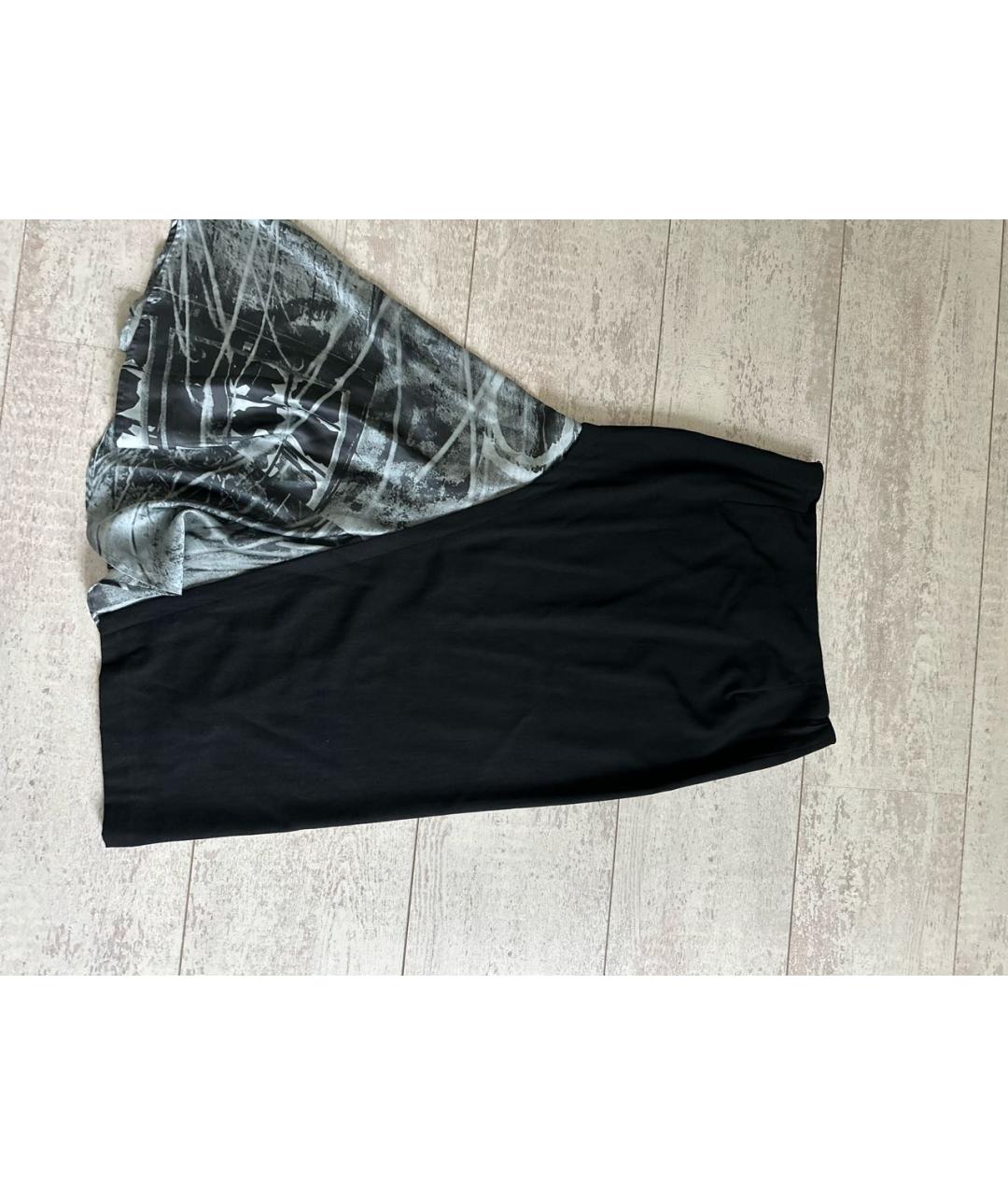 YOHJI YAMAMOTO Черная шерстяная юбка макси, фото 2
