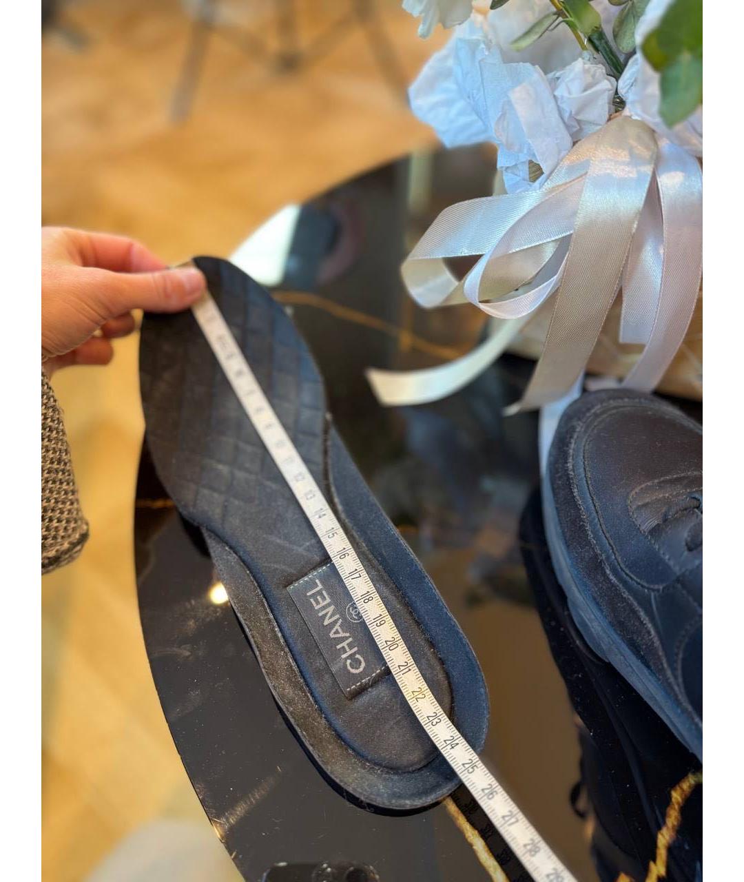 CHANEL Черные кроссовки, фото 6