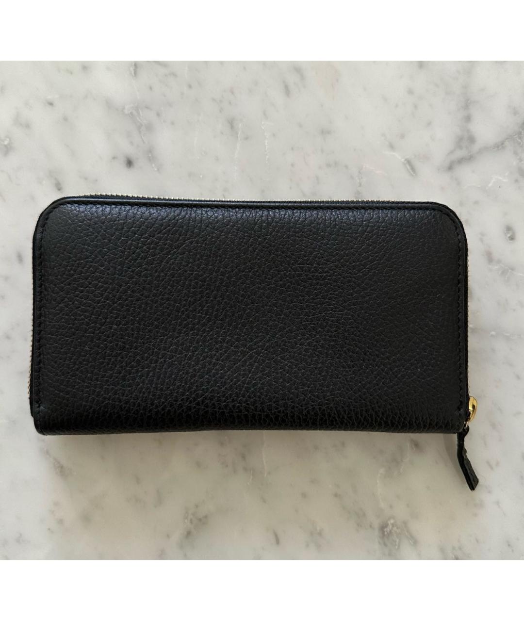 GUCCI Черный кожаный кошелек, фото 2