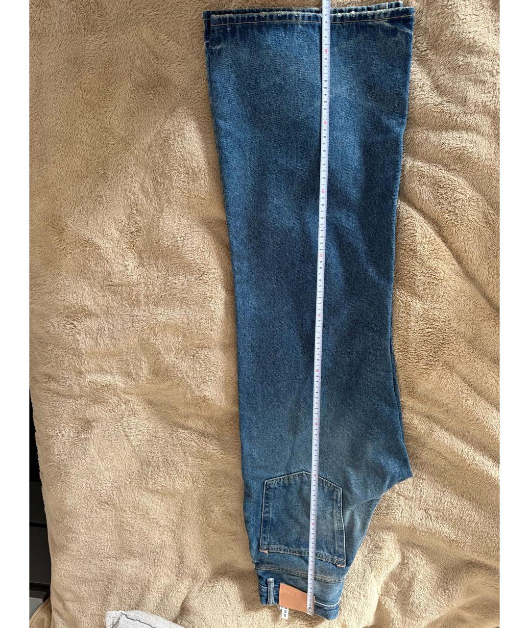 ACNE STUDIOS Синие хлопковые прямые джинсы, фото 5