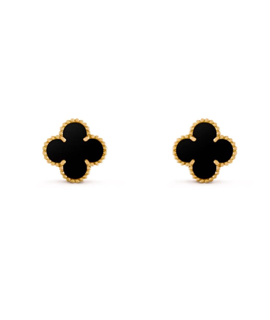 VAN CLEEF & ARPELS Белые серьги из желтого золота, фото 3