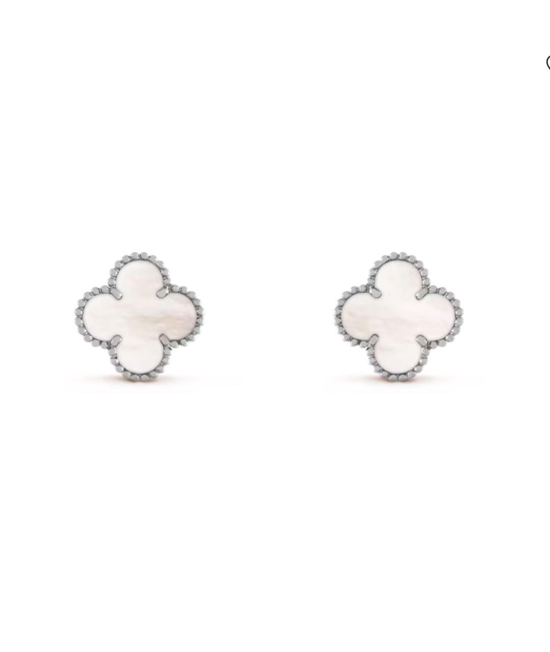 VAN CLEEF & ARPELS Белые серьги из белого золота, фото 3