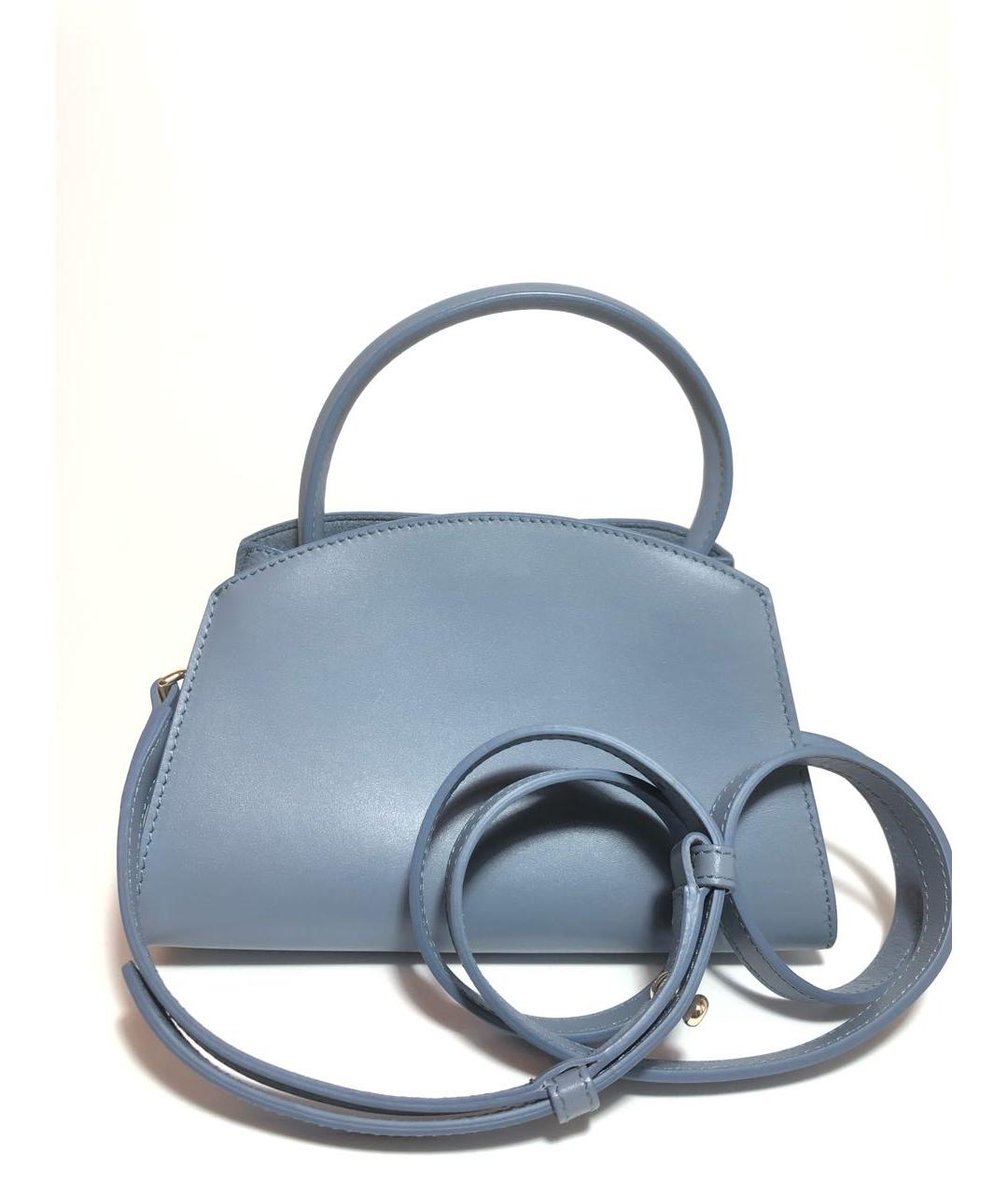 FURLA Голубая кожаная сумка через плечо, фото 3