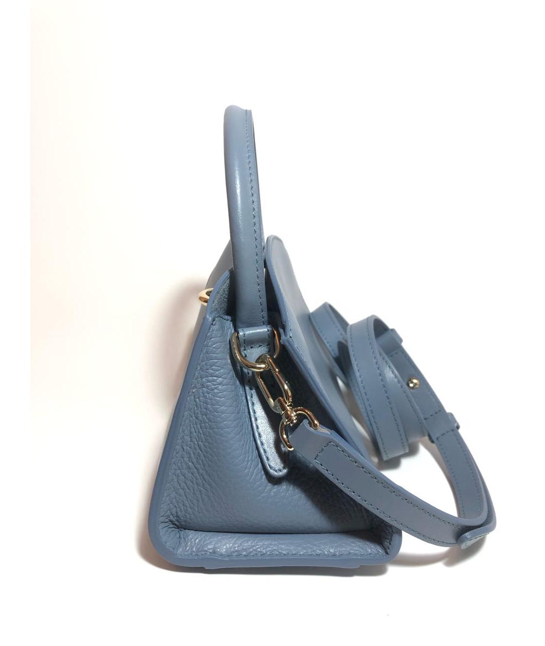 FURLA Голубая кожаная сумка через плечо, фото 2