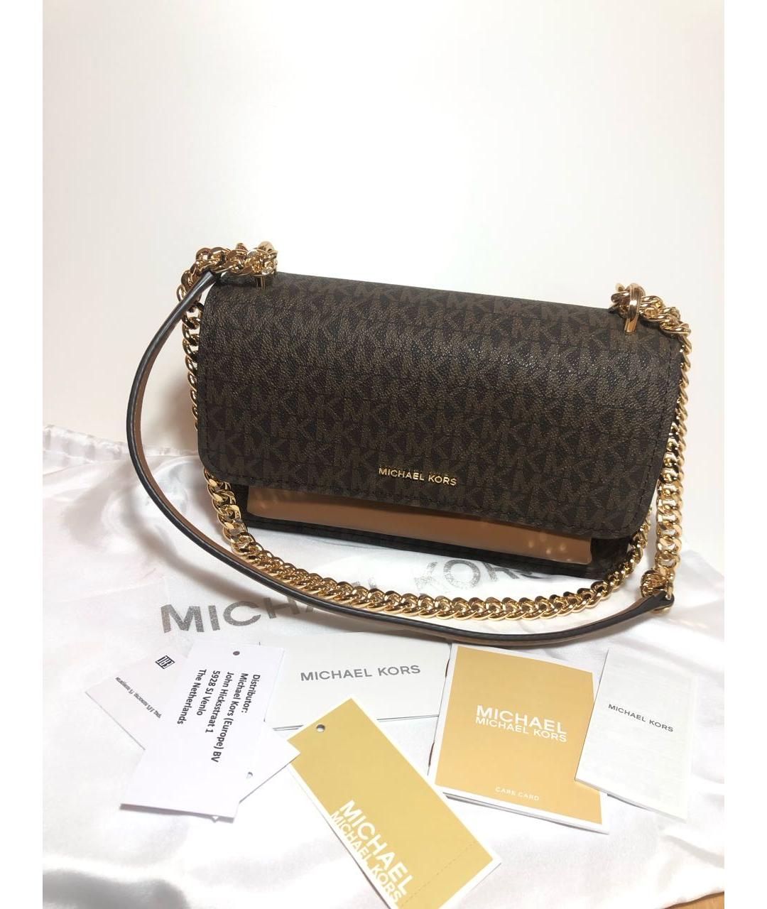 MICHAEL KORS Коричневая сумка через плечо, фото 5