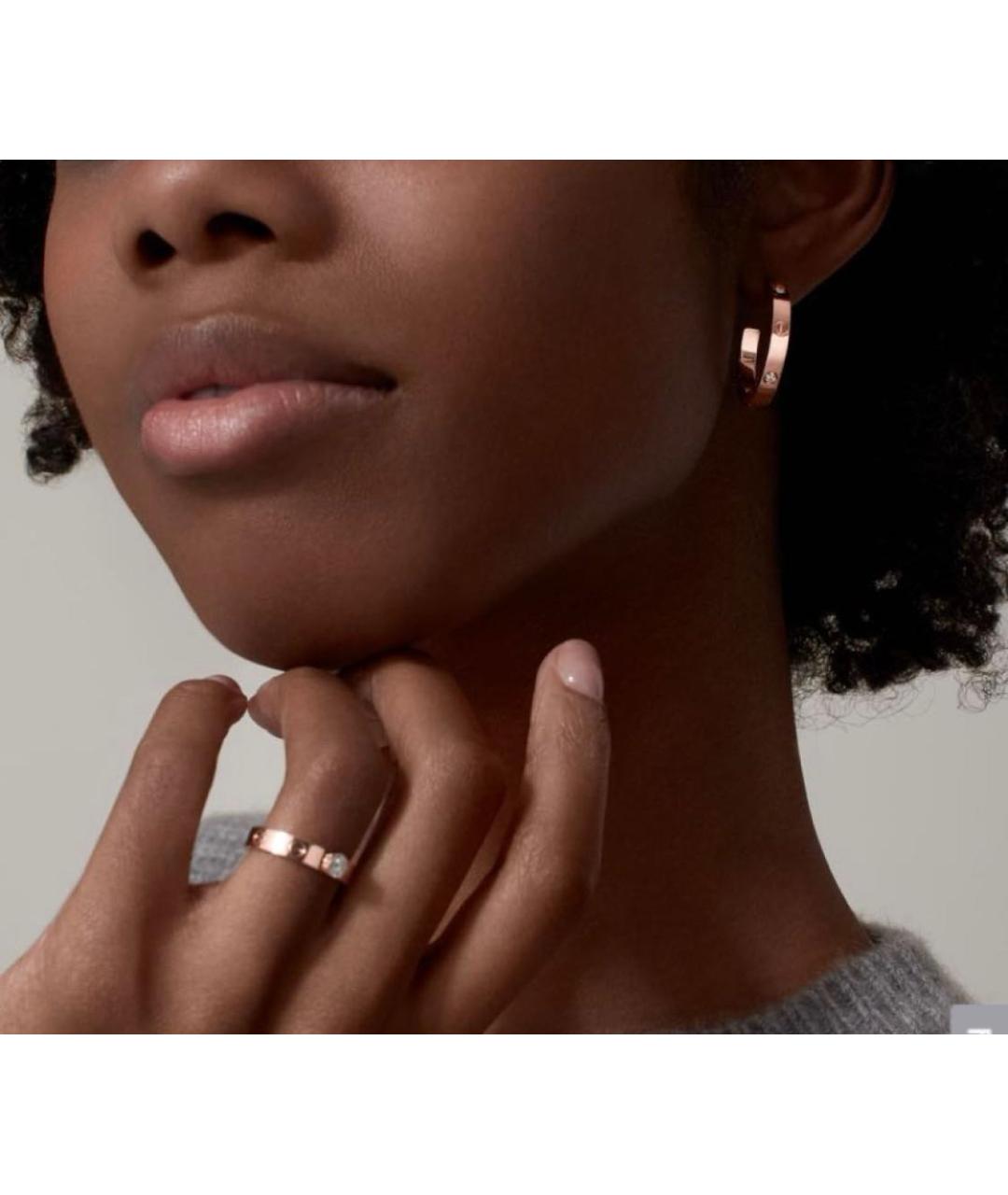 CARTIER Золотые серьги из розового золота, фото 4