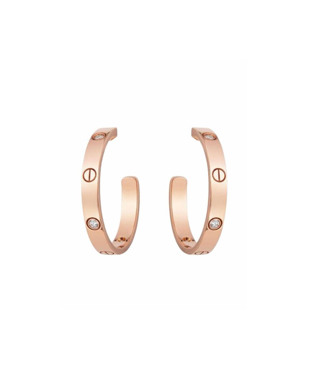 CARTIER Золотые серьги из розового золота, фото 1