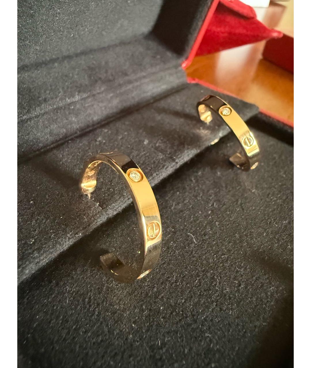 CARTIER Золотые серьги из розового золота, фото 5