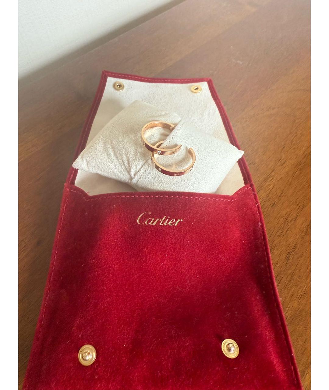 CARTIER Золотые серьги из розового золота, фото 6