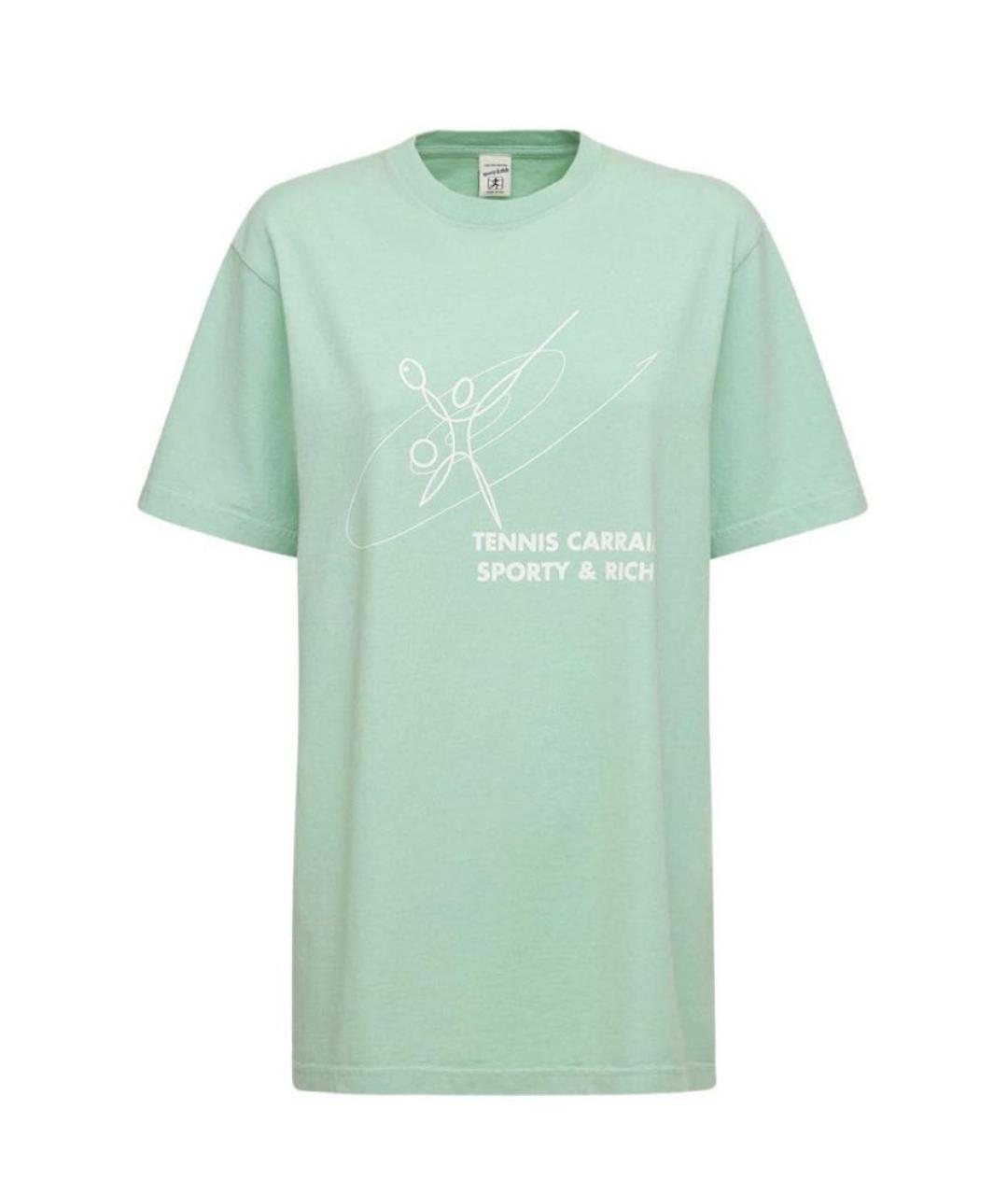 SPORTY AND RICH Хлопковая футболка, фото 1