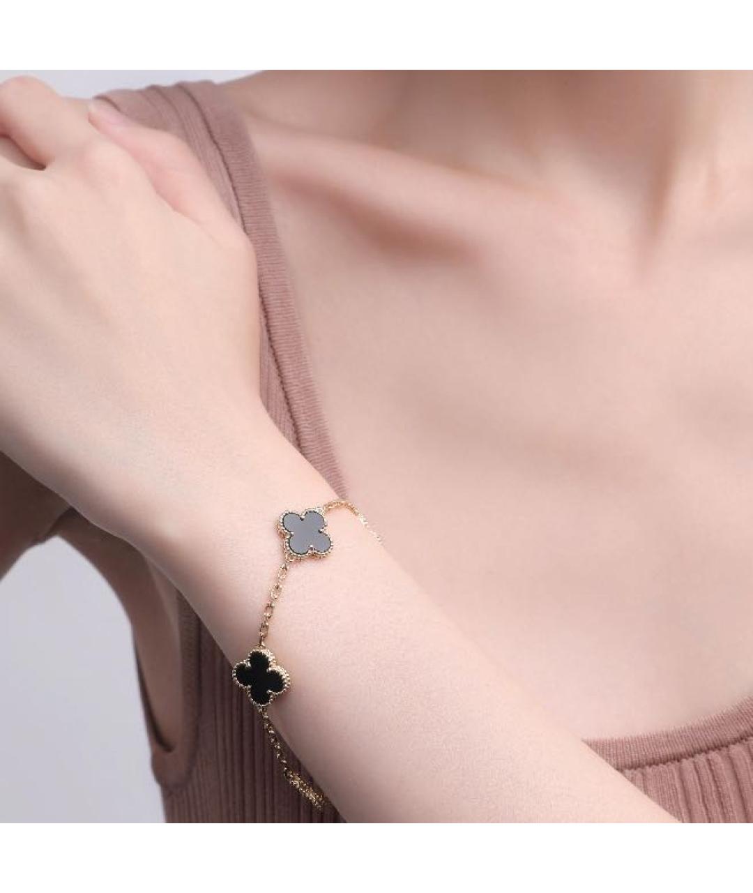 VAN CLEEF & ARPELS Черный браслет из желтого золота, фото 2