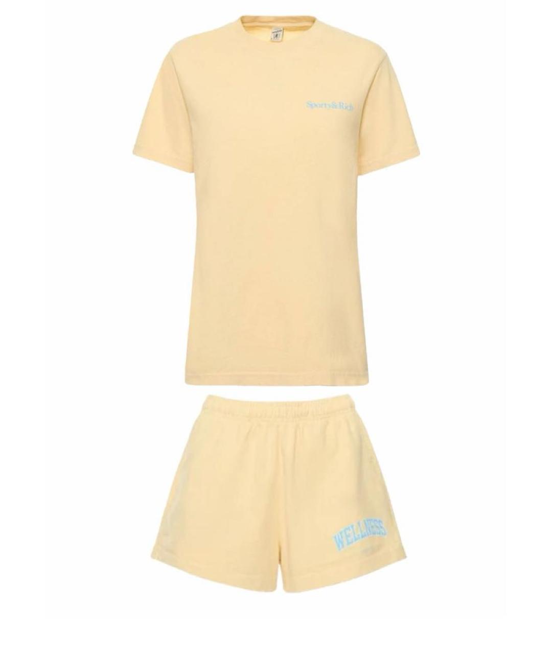 SPORTY AND RICH Желтый хлопковый спортивные костюмы, фото 1