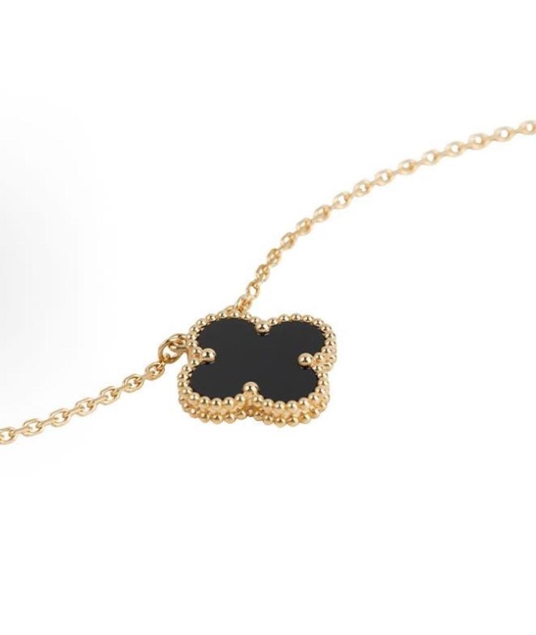 VAN CLEEF & ARPELS Черная подвеска из желтого золота, фото 2