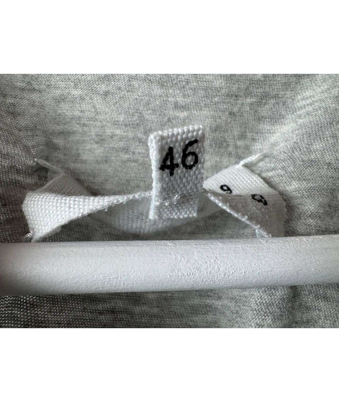 MAISON MARGIELA Серая хлопковая футболка, фото 5