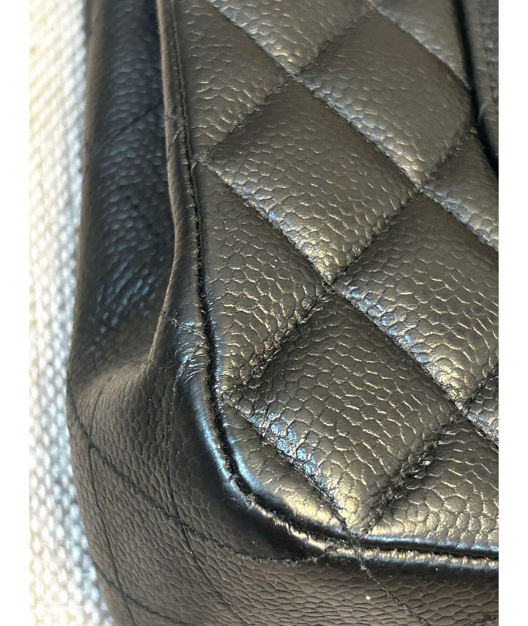 CHANEL Черная кожаная сумка через плечо, фото 5