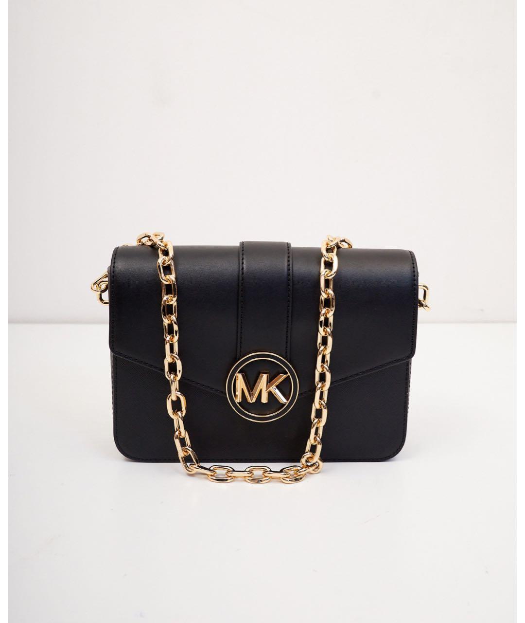 MICHAEL MICHAEL KORS Черная сумка через плечо из искусственной кожи, фото 2
